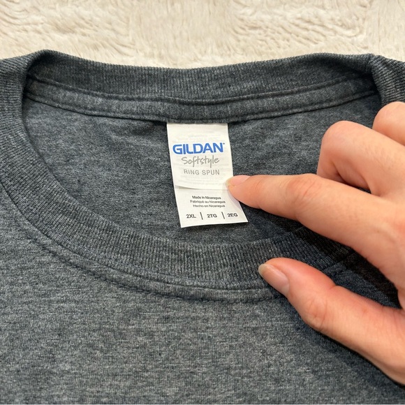 Duran Duran - Band Shirt Graphic Tee Geometric Design Gray Gildan Ring Spun 2XL - Picture 6 of 7